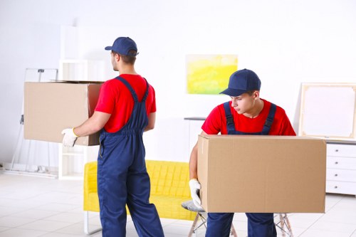 Man with a Van Shirley team prepping for a move